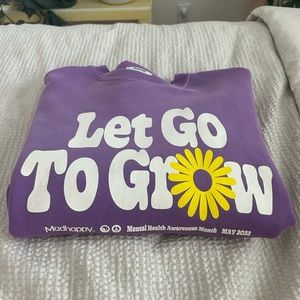 Madhappy “Let Go To Grow” Purple Crewneck